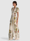 ROBE DE CHAMBRE CHEMISE DE NUIT INGRID EN PU CUFF SLV AVEC BORDURE EN DENTELLE-ALICE + OLIVIA
