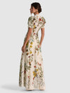 ROBE DE CHAMBRE CHEMISE DE NUIT INGRID EN PU CUFF SLV AVEC BORDURE EN DENTELLE-ALICE + OLIVIA
