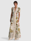 ROBE DE CHAMBRE CHEMISE DE NUIT INGRID EN PU CUFF SLV AVEC BORDURE EN DENTELLE-ALICE + OLIVIA