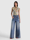 KIM CORSET BUTTON DOWN-ALICE + OLIVIA