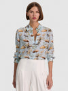WILLA STACEFACE SILK BLOUSE-UNTAMED-ALICE + OLIVIA
