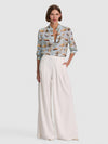 WILLA STACEFACE SILK BLOUSE-UNTAMED-ALICE + OLIVIA