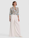 WILLA STACEFACE SILK BLOUSE-UNTAMED-ALICE + OLIVIA