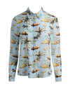WILLA STACEFACE SILK BLOUSE-UNTAMED-ALICE + OLIVIA