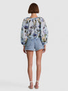 MCLAINE CROPPED BLOUSE-FLY AWAY-ALICE + OLIVIA