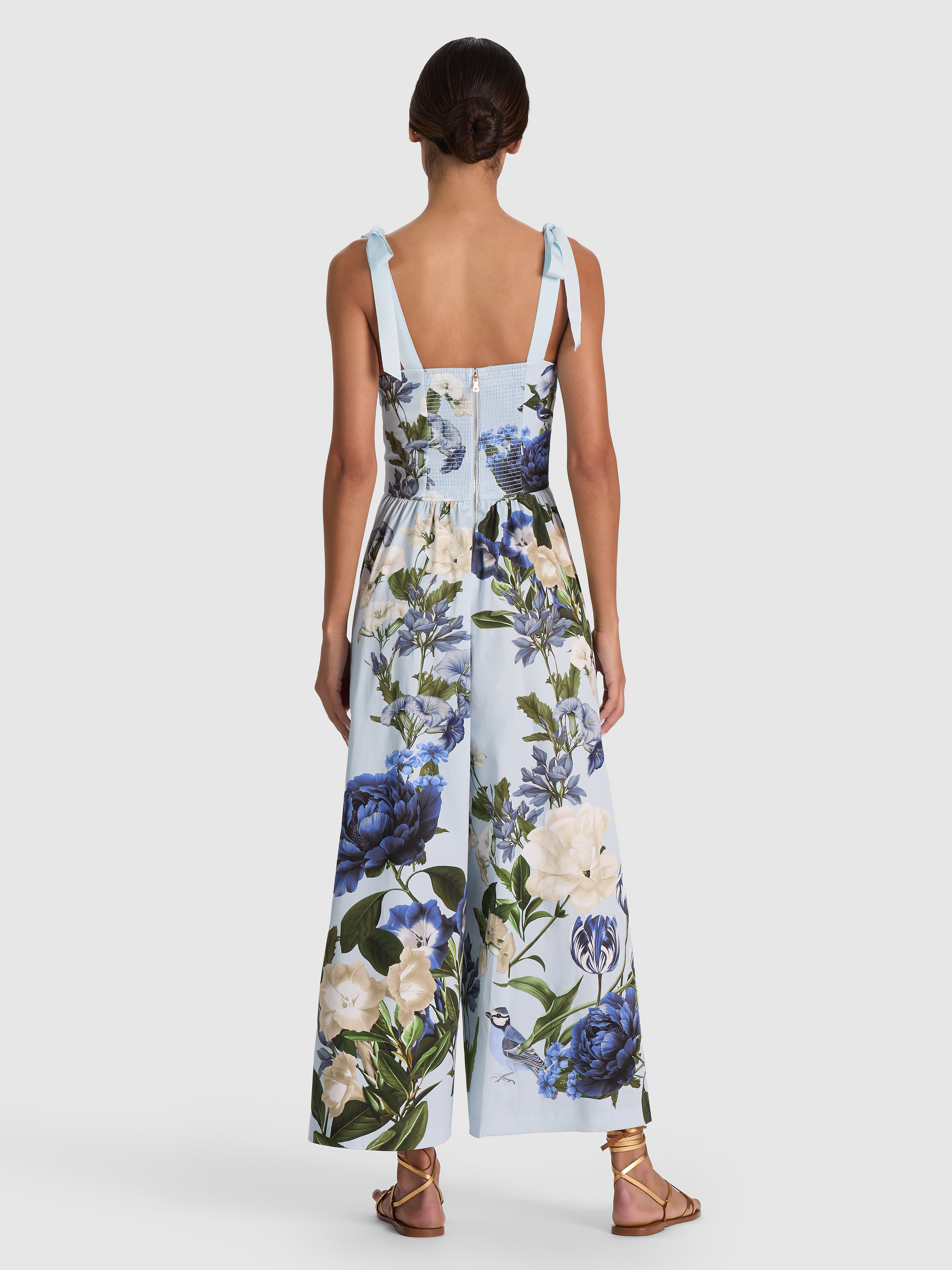 ROSALEE WIDE LEG JUMPSUIT in FLY AWAY | ALICE + OLIVIA