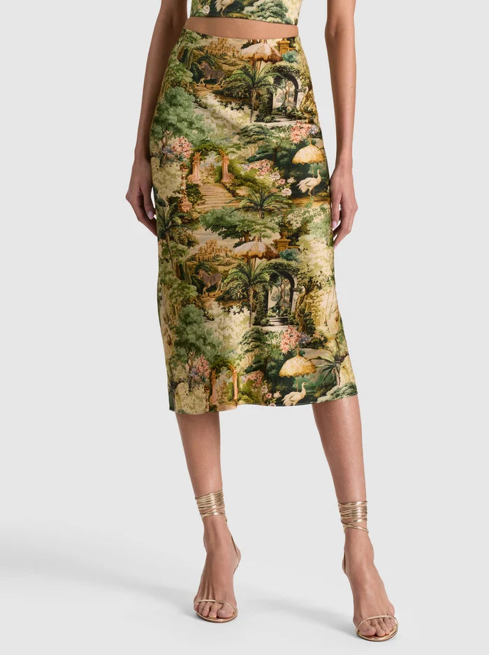 JUPE FLUIDE MAEVE AVEC FENTE-ALICE + OLIVIA