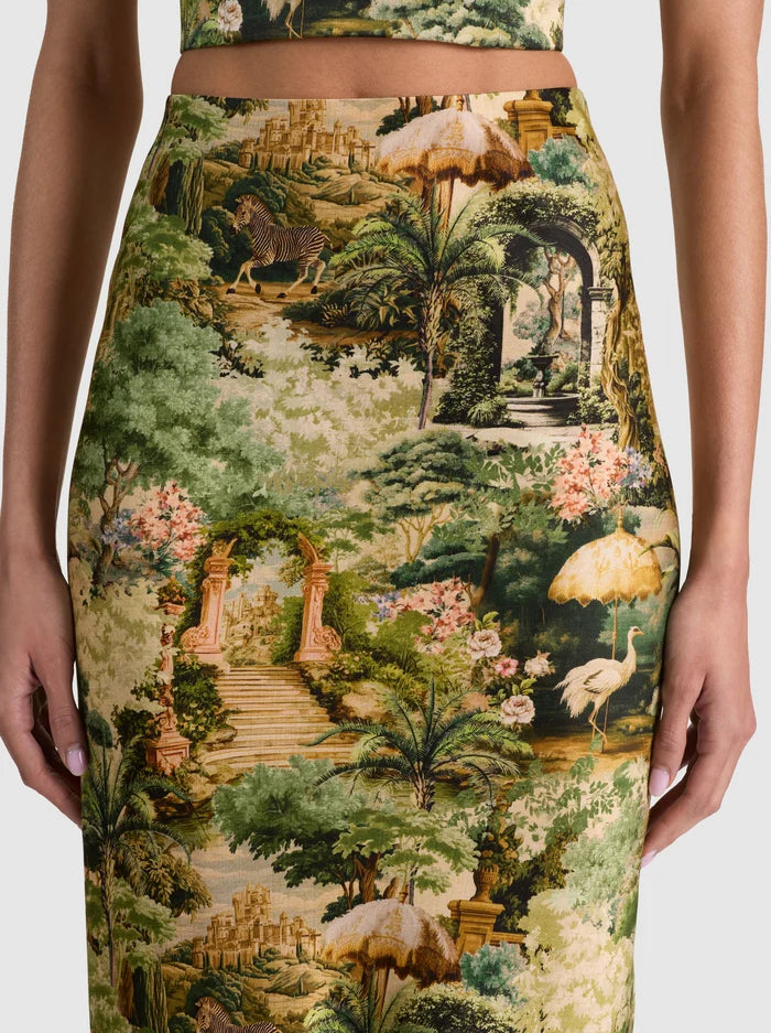 MAEVE SLIP SKIRT-TERRAIN LG-ALICE + OLIVIA