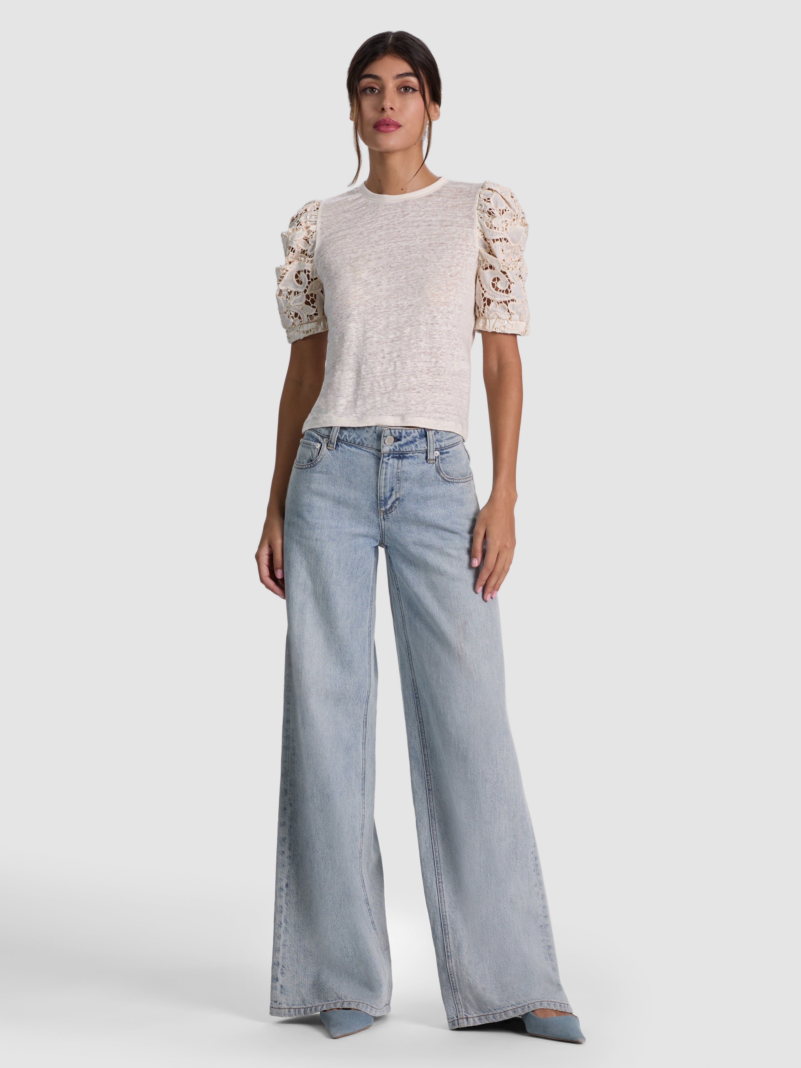 HAUT RAS-DU-COU MANCHES LONGUES TYLER COMBO-ALICE + OLIVIA