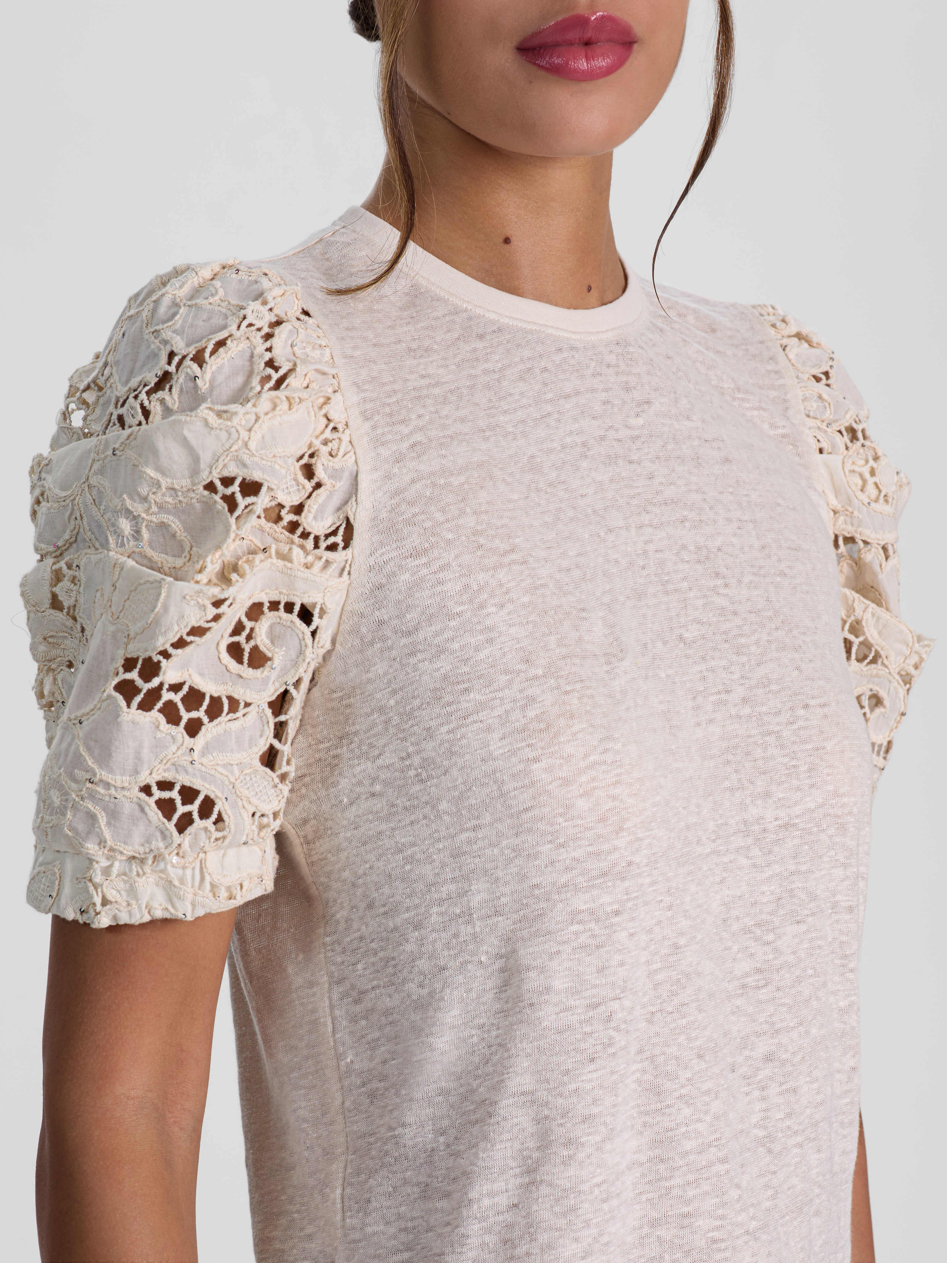 HAUT RAS-DU-COU MANCHES LONGUES TYLER COMBO-ALICE + OLIVIA