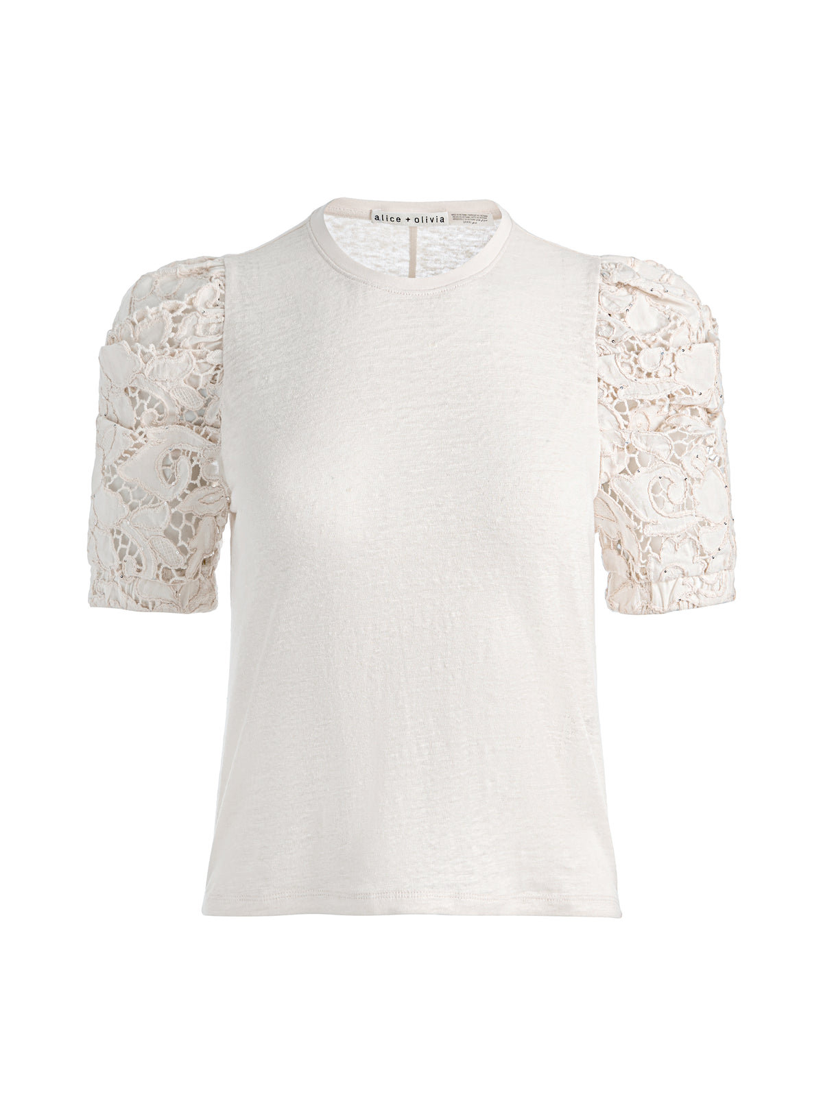 TOP GIROCOLLO IN LINO TYLER - NATURALE