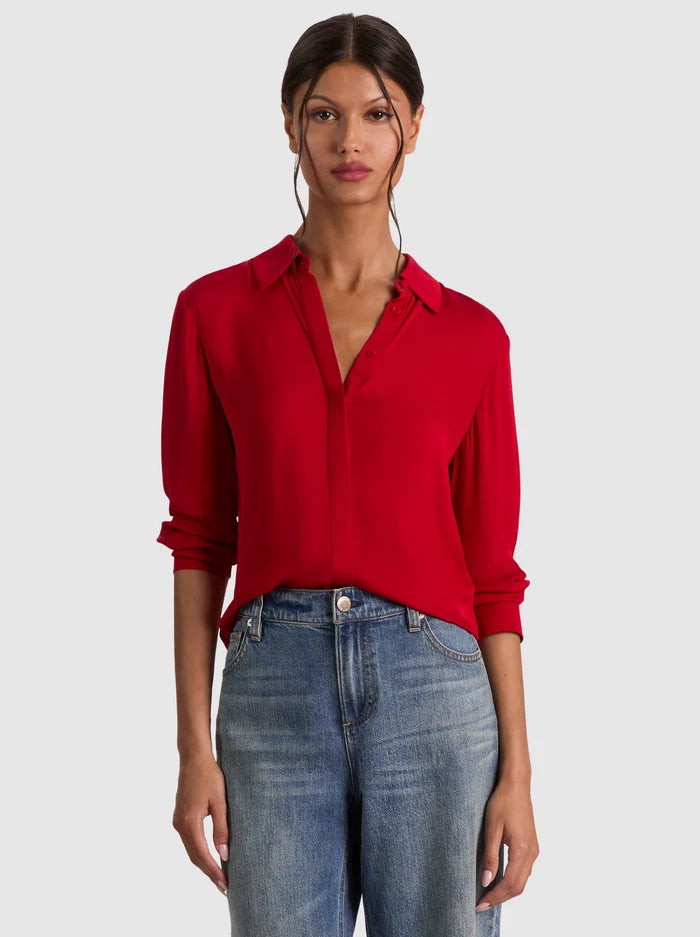 CHEMISIER EN SOIE WILLA-ALICE + OLIVIA
