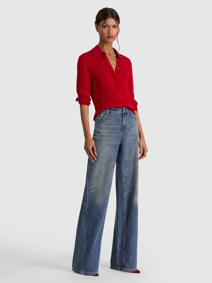 CHEMISIER EN SOIE WILLA-ALICE + OLIVIA