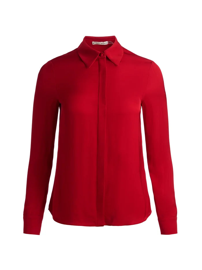CHEMISIER EN SOIE WILLA-ALICE + OLIVIA