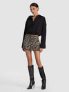 RUBI EMBELLISHED MINI SKIRT-BLACK/MULTI-ALICE + OLIVIA