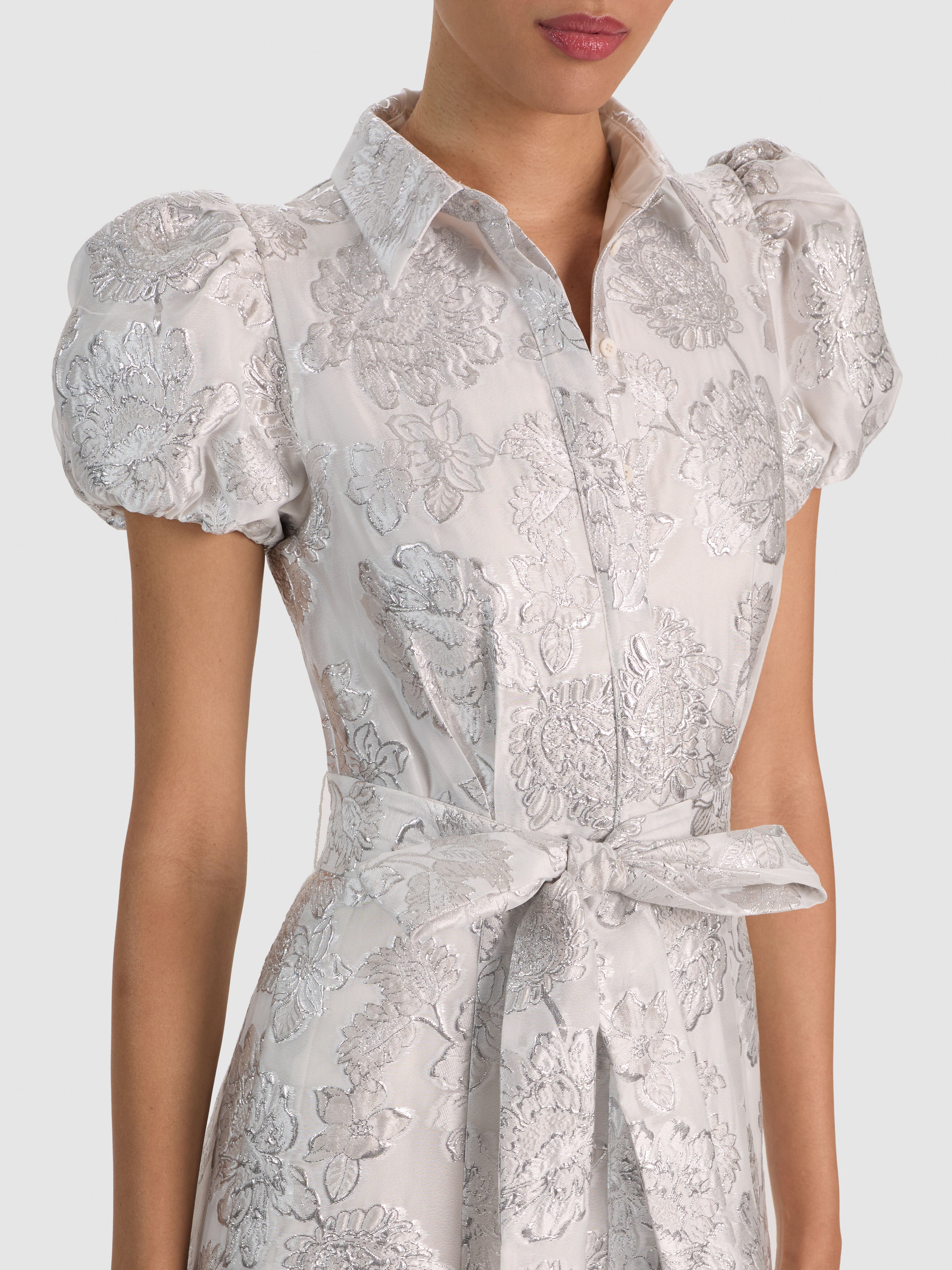 HENRIETTA MAXI DRESS-SILVER-ALICE + OLIVIA