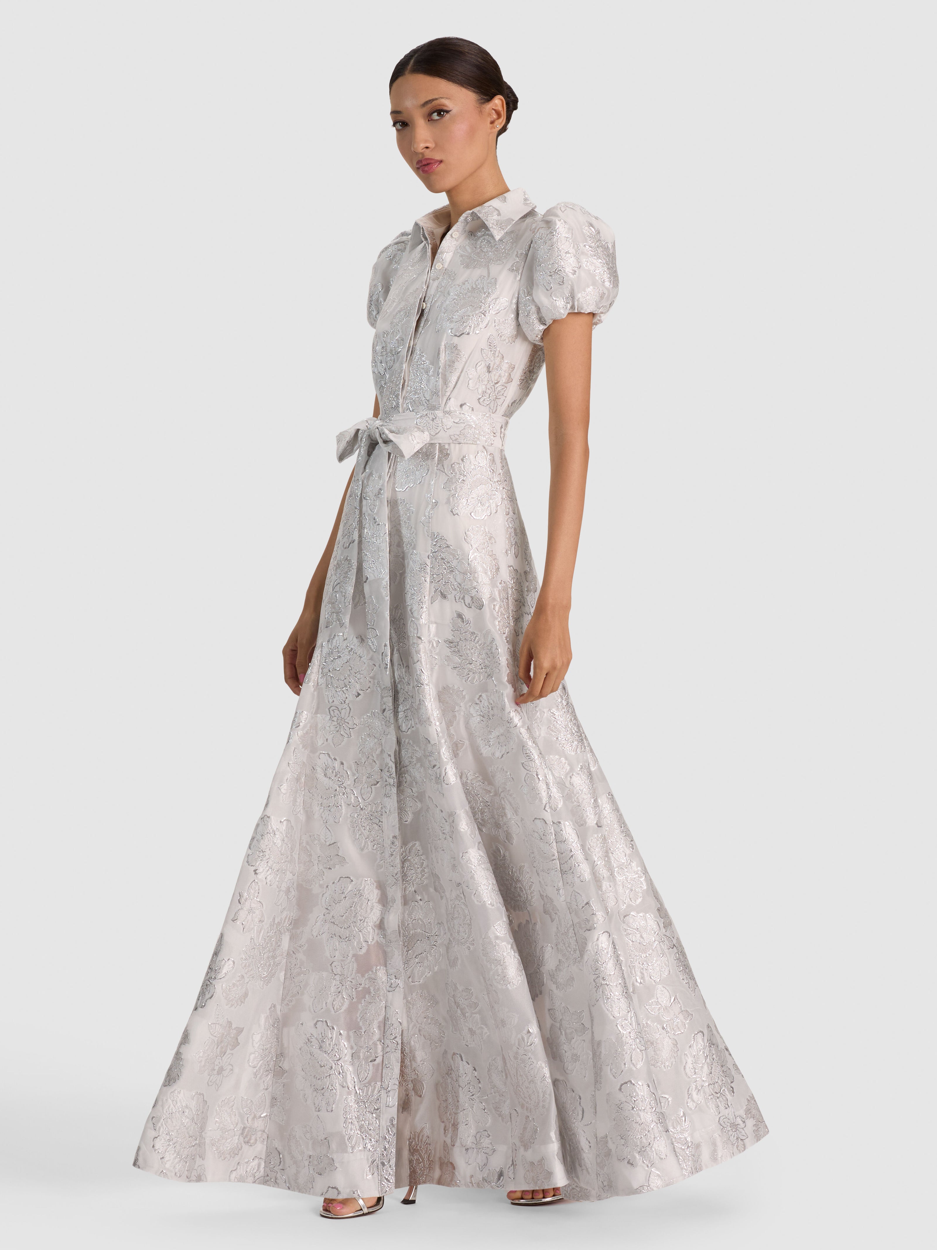 HENRIETTA MAXI DRESS-SILVER-ALICE + OLIVIA