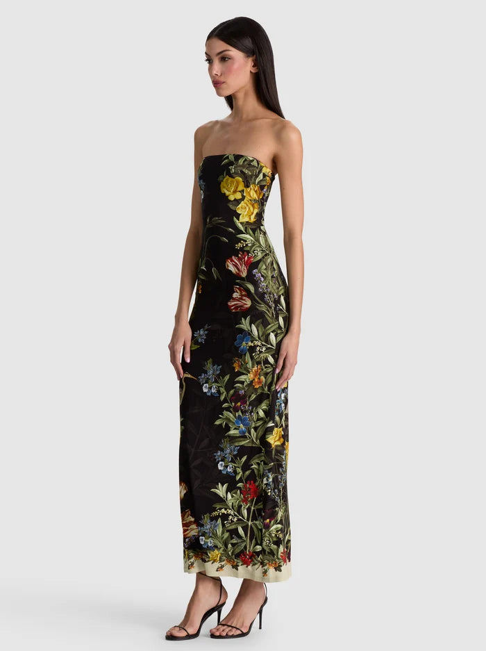 ABITO MIDI SENZA SPALLINE DELORA-ALICE + OLIVIA