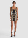 RENEE SOFT V NK FITTED MINI DRESS-FREE SPIRIT-ALICE + OLIVIA