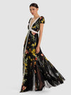 ROBE MIDI EN DENTELLE ÉVIDÉE PROFONDE-ALICE + OLIVIA