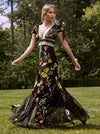 ROBE MIDI EN DENTELLE ÉVIDÉE PROFONDE-ALICE + OLIVIA