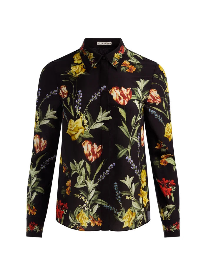 CAMICIA DA DONNA IN SETA WILLA-ALICE + OLIVIA