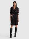 SILVIA SHEER MIDI TRENCH-SOFT TULIP BLACK-ALICE + OLIVIA