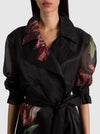SILVIA SHEER MIDI TRENCH-SOFT TULIP BLACK-ALICE + OLIVIA