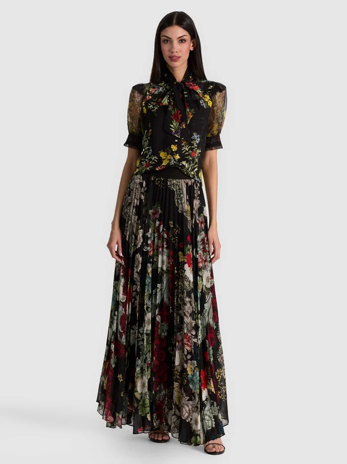 GONNA LUNGA PLISSÉ KATZ-ALICE + OLIVIA