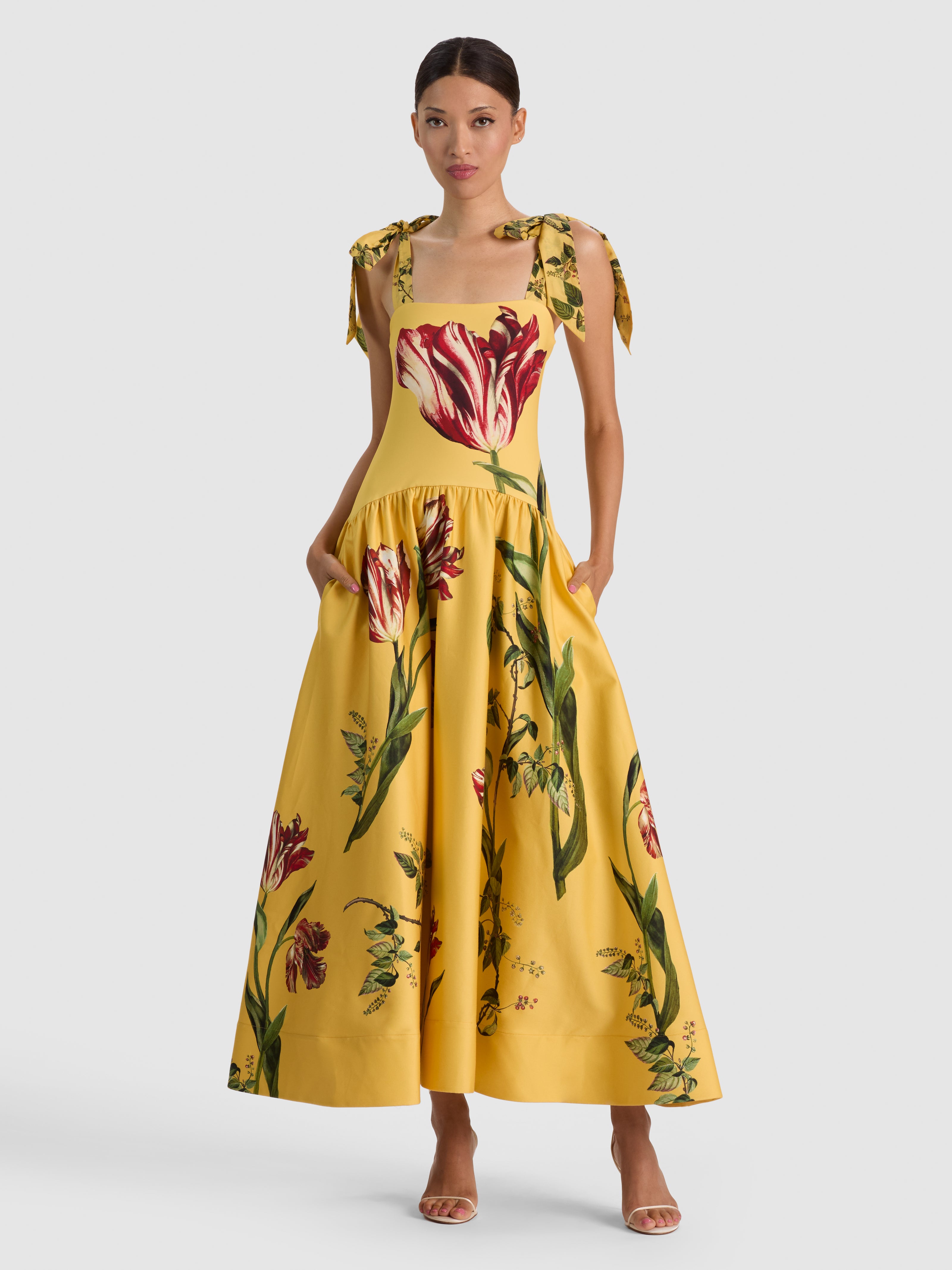 ORIANA MIDI DRESS - SOFT TULIP TUSCANY