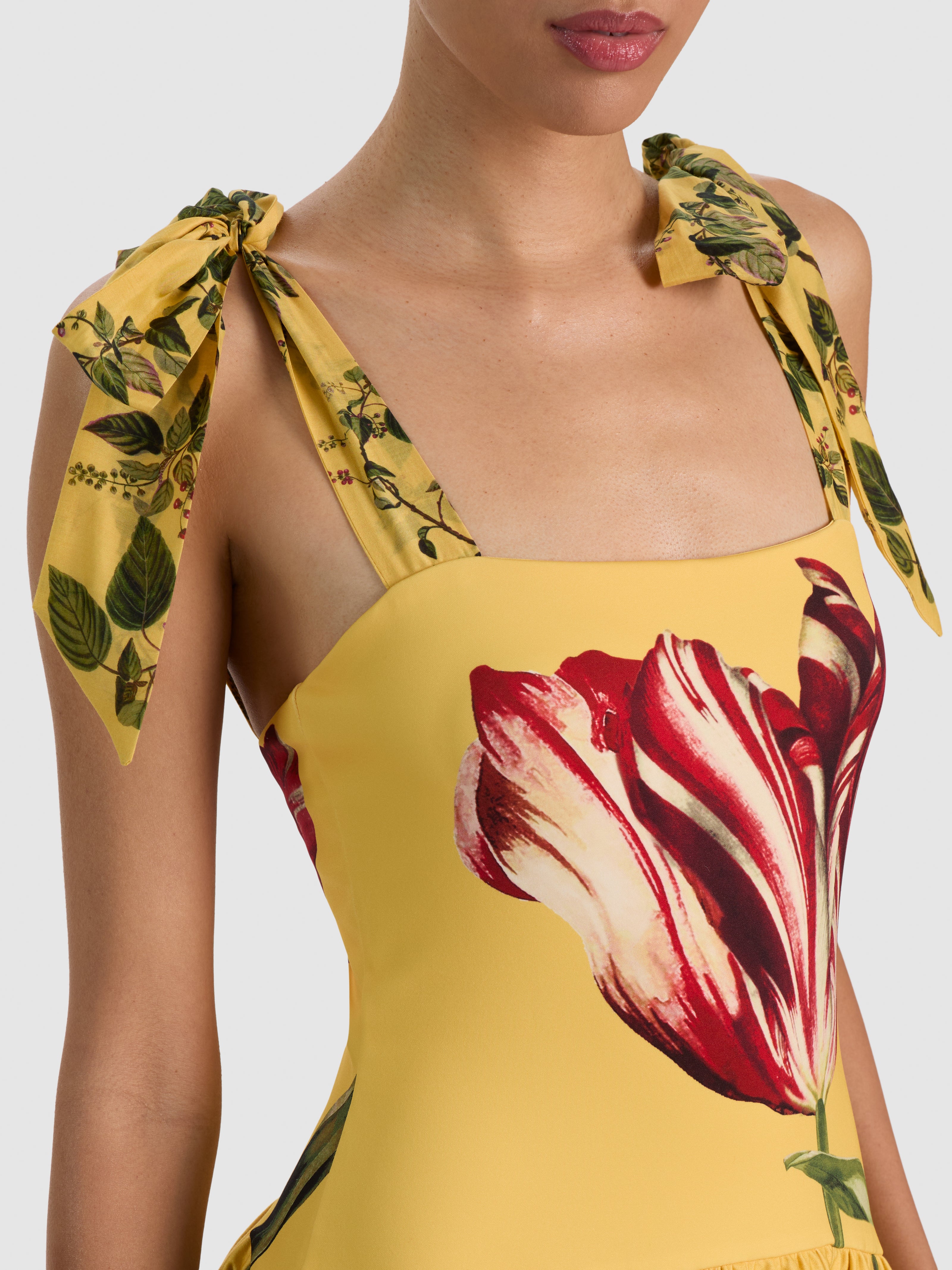ORIANA MIDI DRESS - SOFT TULIP TUSCANY