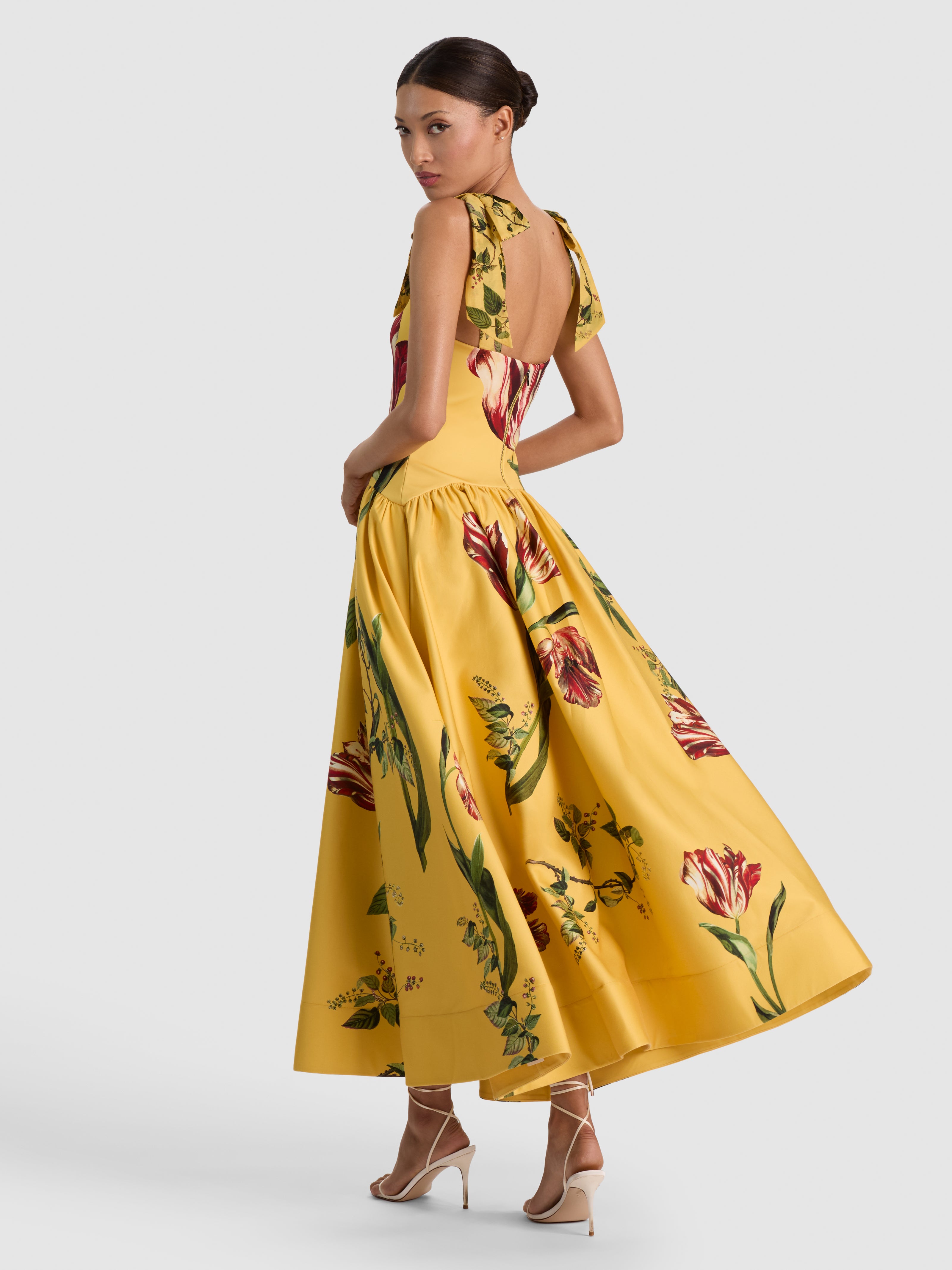 ORIANA MIDI DRESS-SOFT TULIP TUSCANY-ALICE + OLIVIA