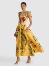 ORIANA MIDI DRESS-SOFT TULIP TUSCANY-ALICE + OLIVIA