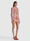MACEY LINEN FITTED BLAZER-WINDING ROAD-ALICE + OLIVIA