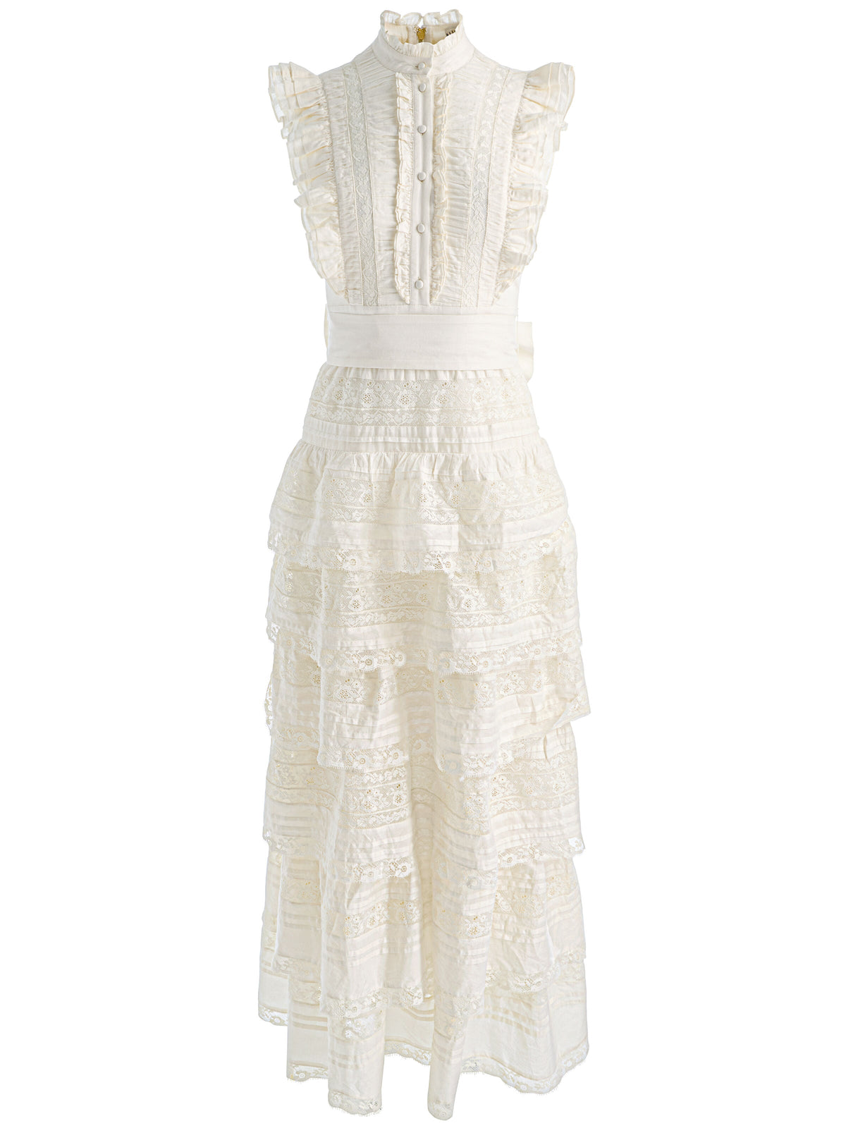 TAHARA TIERED MAXI DRESS - CHINO