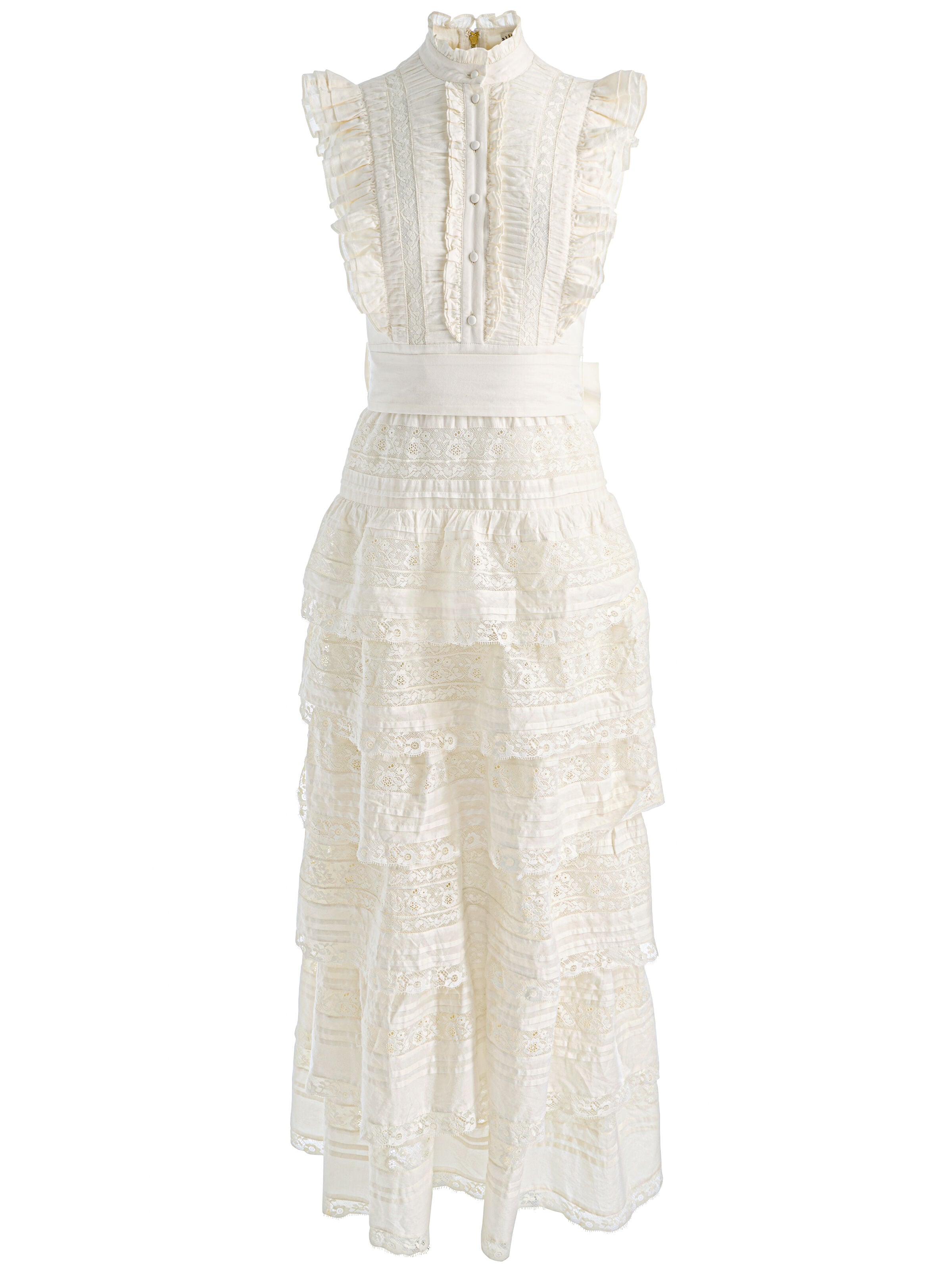 TAHARA TIERED MAXI DRESS - CHINO