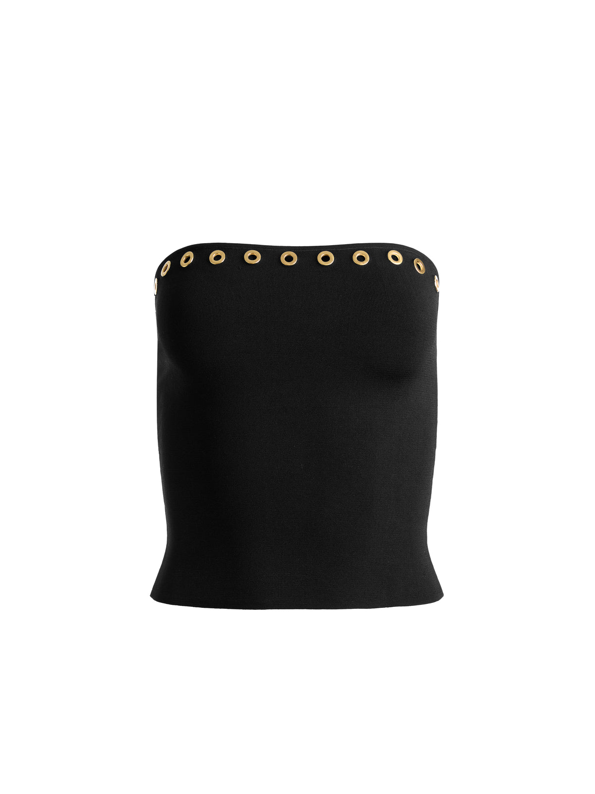 ALISON GROMMET TUBE TOP - BLACK