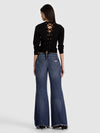 CALLUM PULLOVER WITH LACE UP BACK-Black-ALICE + OLIVIA