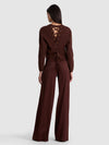 CALLUM PULLOVER WITH LACE UP BACK-DARK CHOCOLATE-ALICE + OLIVIA