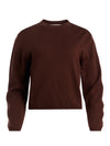 CALLUM PULLOVER WITH LACE UP BACK-DARK CHOCOLATE-ALICE + OLIVIA