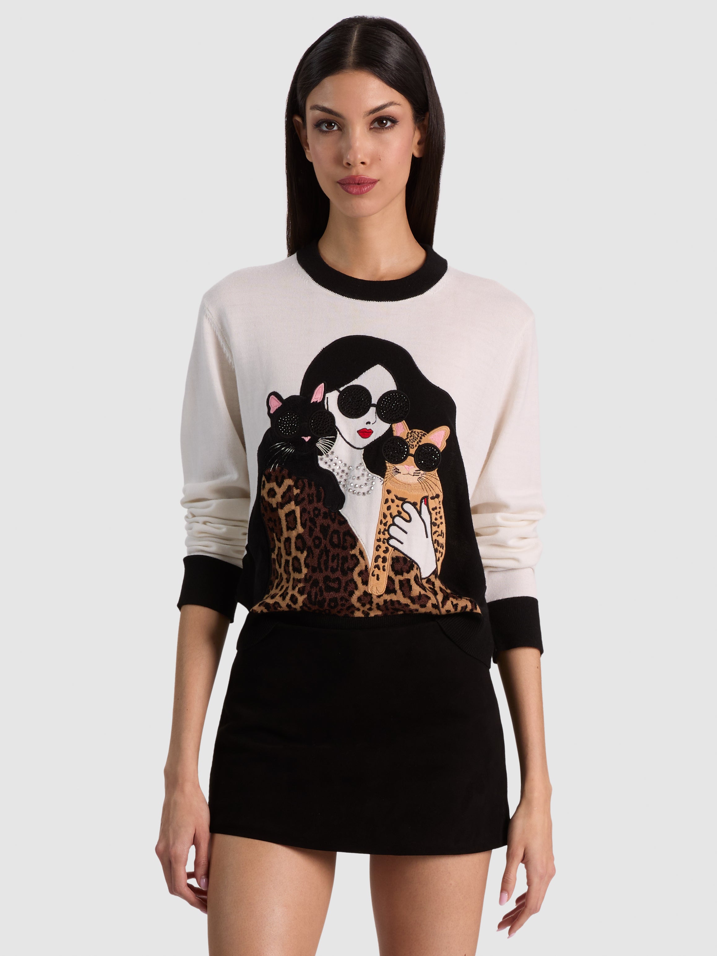 PULL OVER LÉOPARD GLEESON STACEFACE-ALICE + OLIVIA