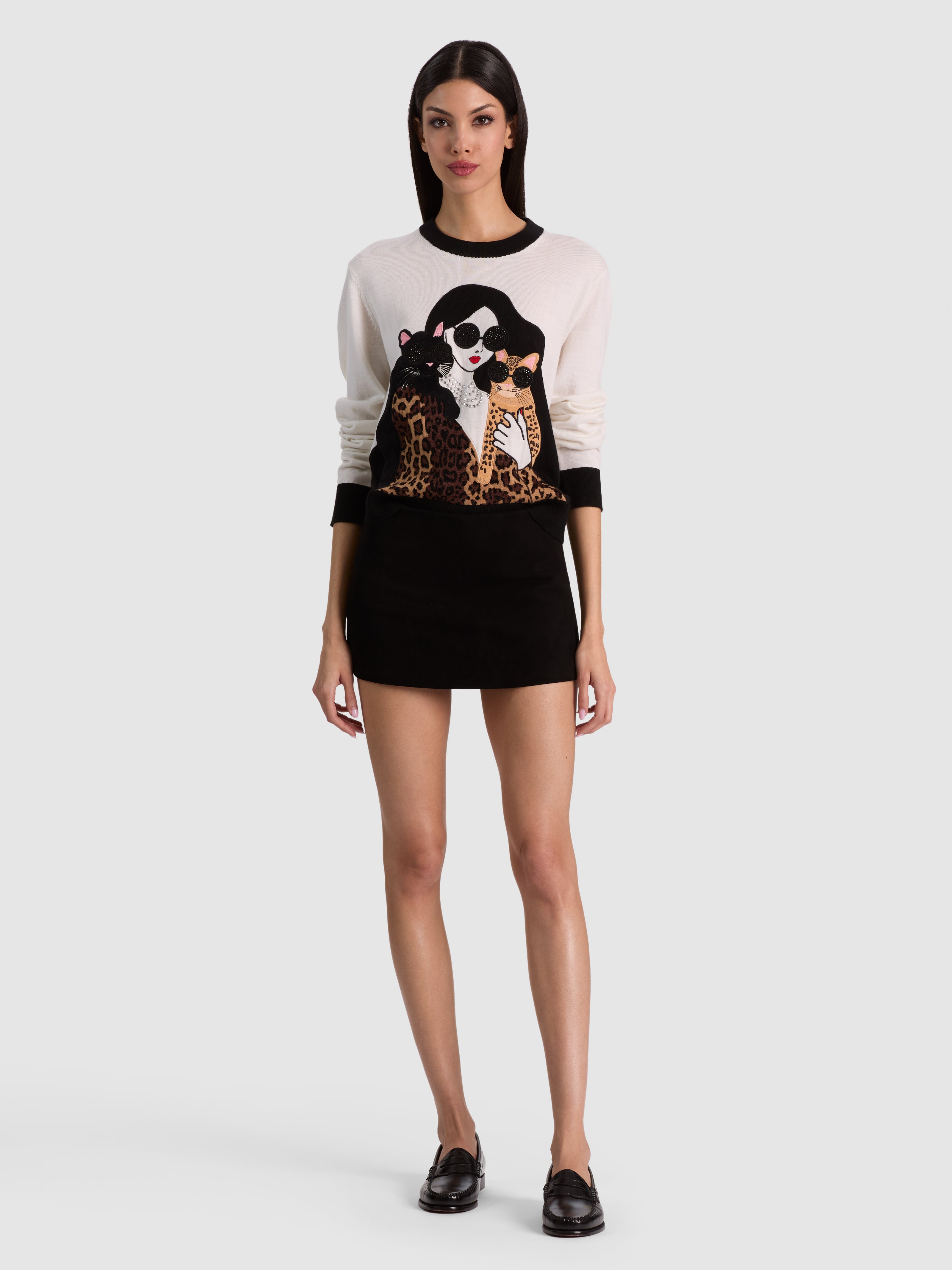 PULL OVER LÉOPARD GLEESON STACEFACE-ALICE + OLIVIA