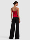 MIRA SEAMED LONGLINE STRUCTURED CORSET-GARNET-ALICE + OLIVIA