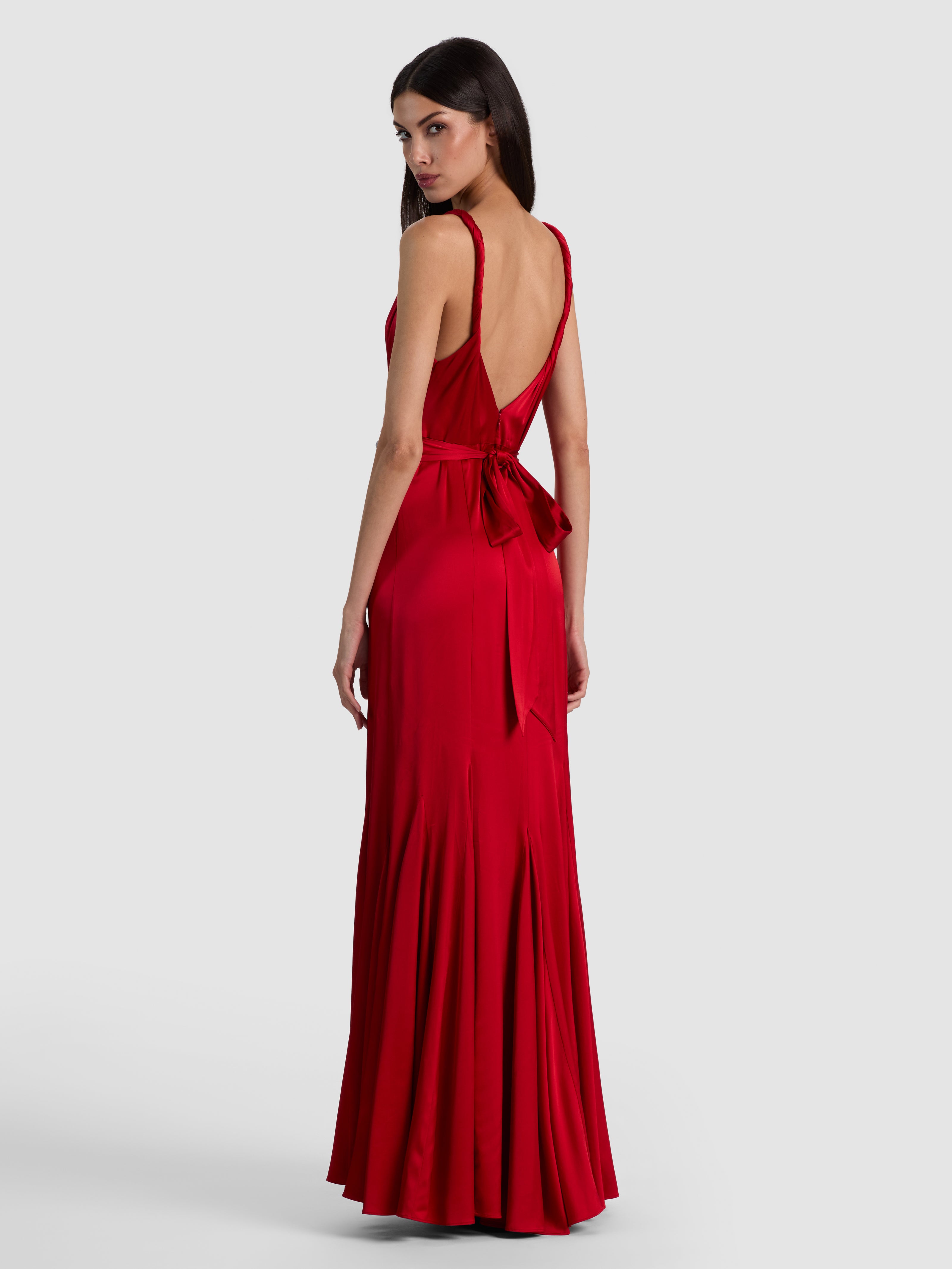 NISA TWIST STRAP MAXI DRESS-HIBISCUS-ALICE + OLIVIA