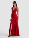 NISA TWIST STRAP MAXI DRESS-HIBISCUS-ALICE + OLIVIA