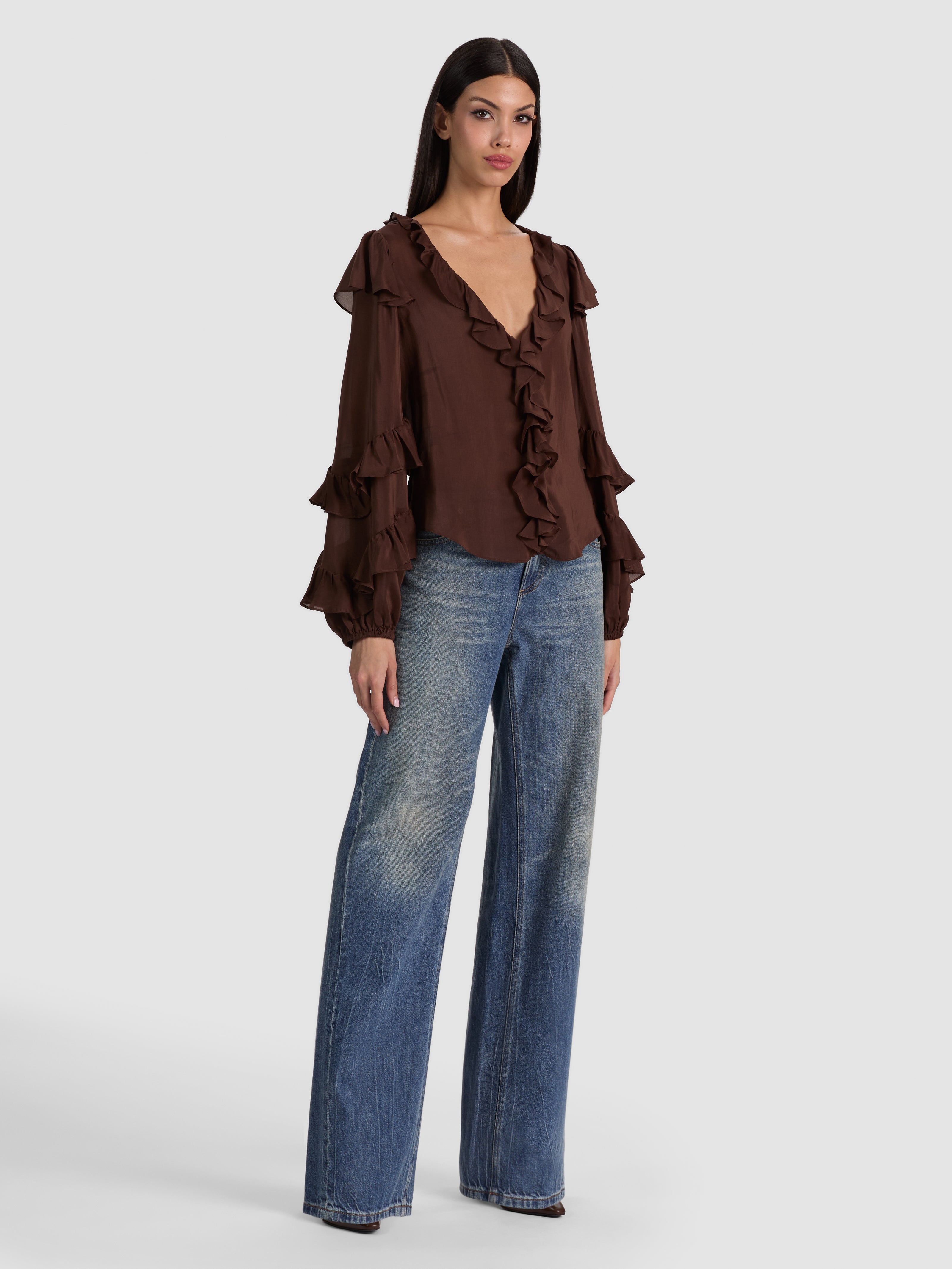 CHEMISIER À VOLANTS RYLEE-ALICE + OLIVIA