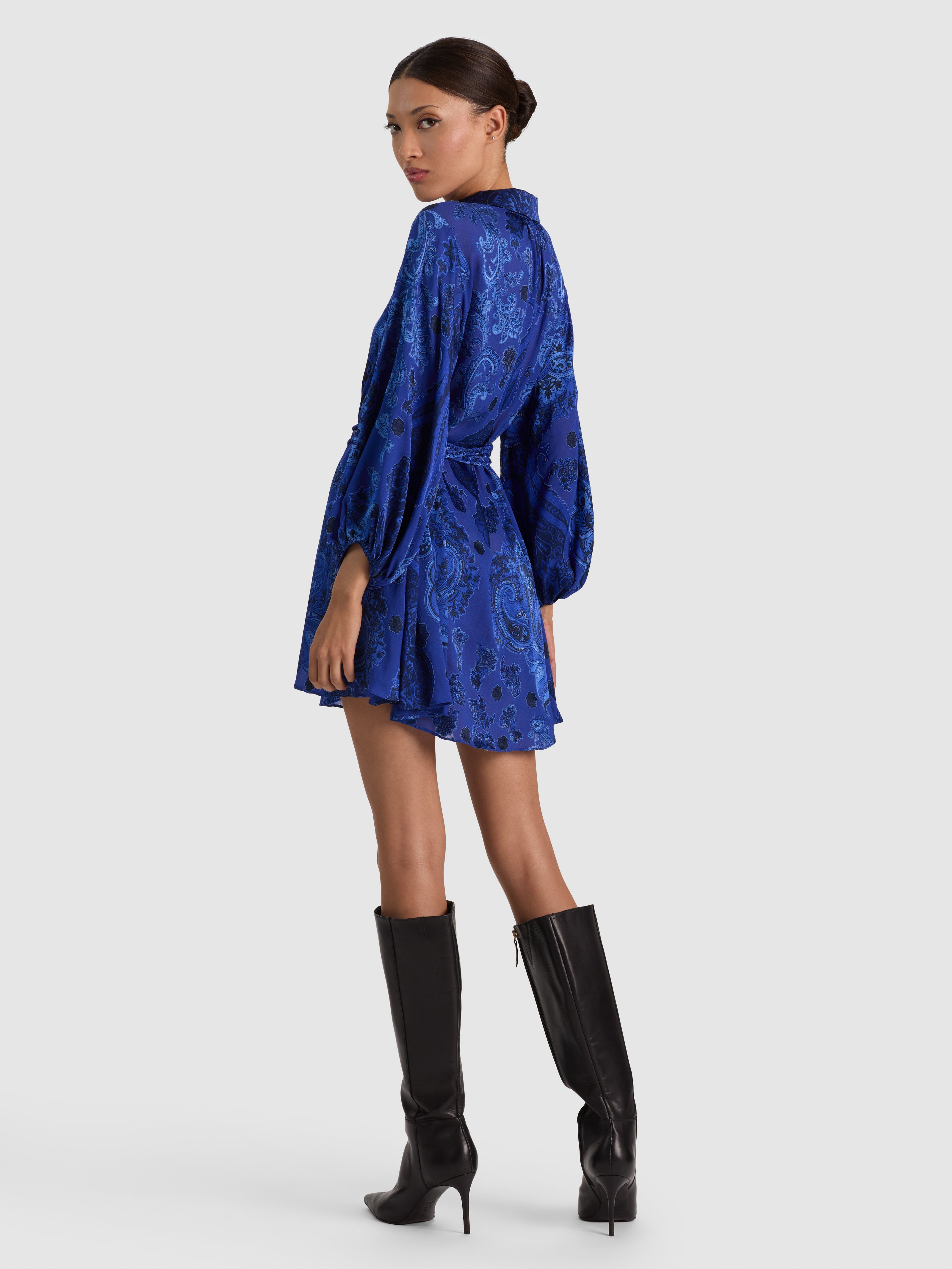 MINI ABITO MARGAUX CON NODO FRONTALE-ALICE + OLIVIA