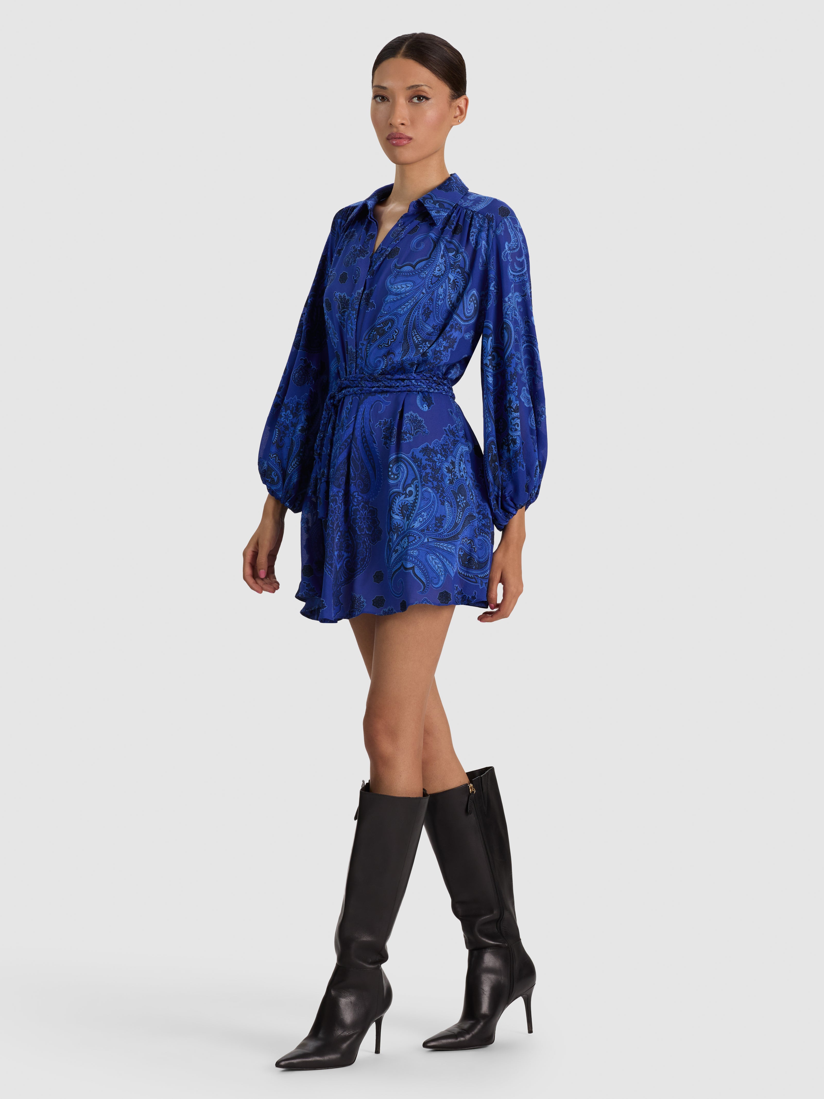 MINI ABITO MARGAUX CON NODO FRONTALE-ALICE + OLIVIA