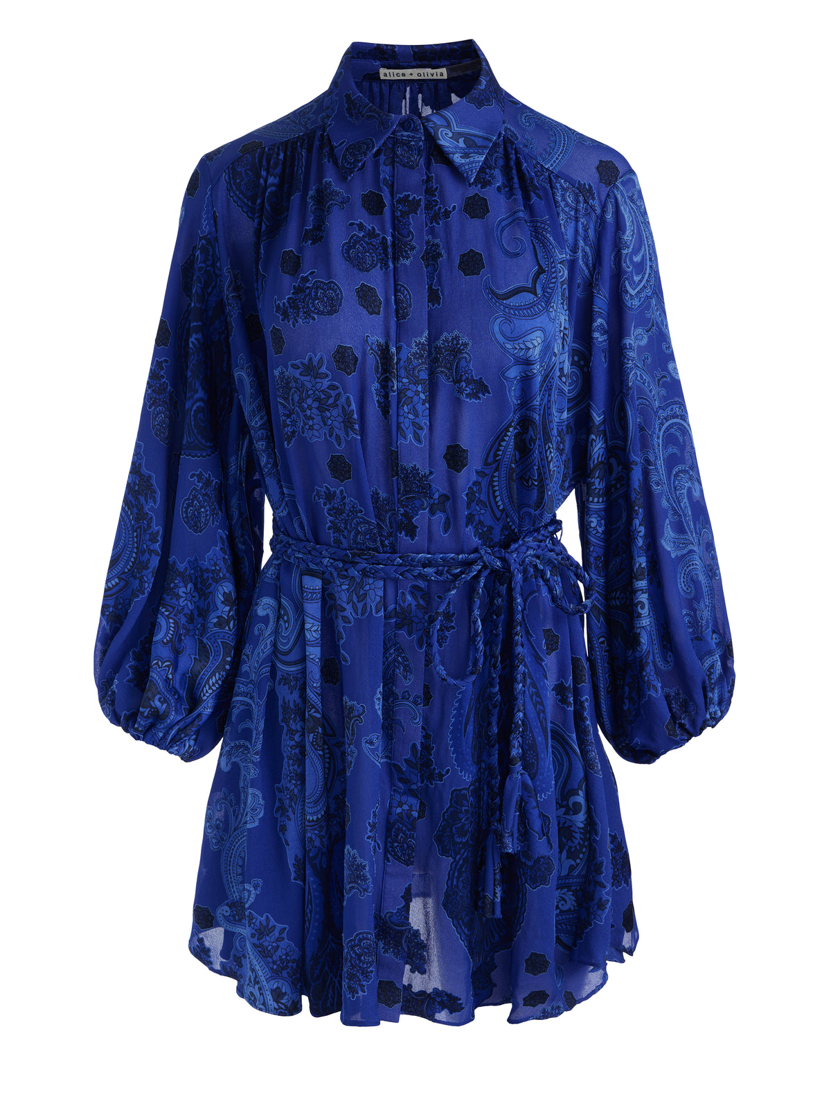 MINI ABITO MARGAUX CON NODO FRONTALE - FANTASIA PAISLEY BOUNDLESS