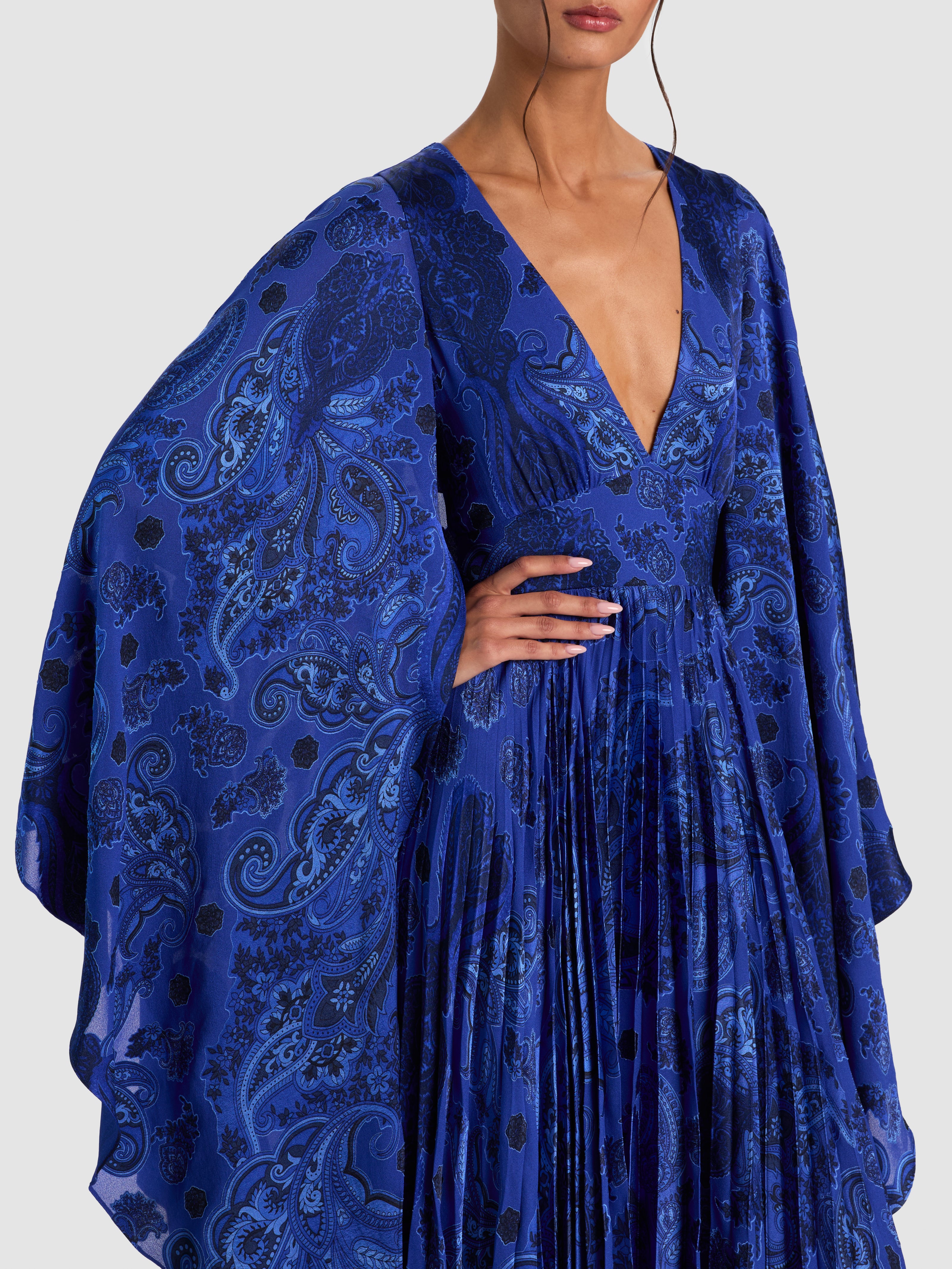 SION SUNBURST MAXI DRESS-BOUNDLESS PAISLEY-ALICE + OLIVIA
